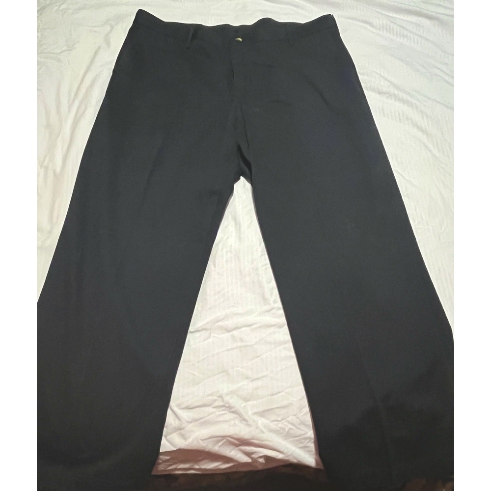 Mens‎ Navy Slacks Dress Pants Trousers Mens Size 40x29 Flat Front